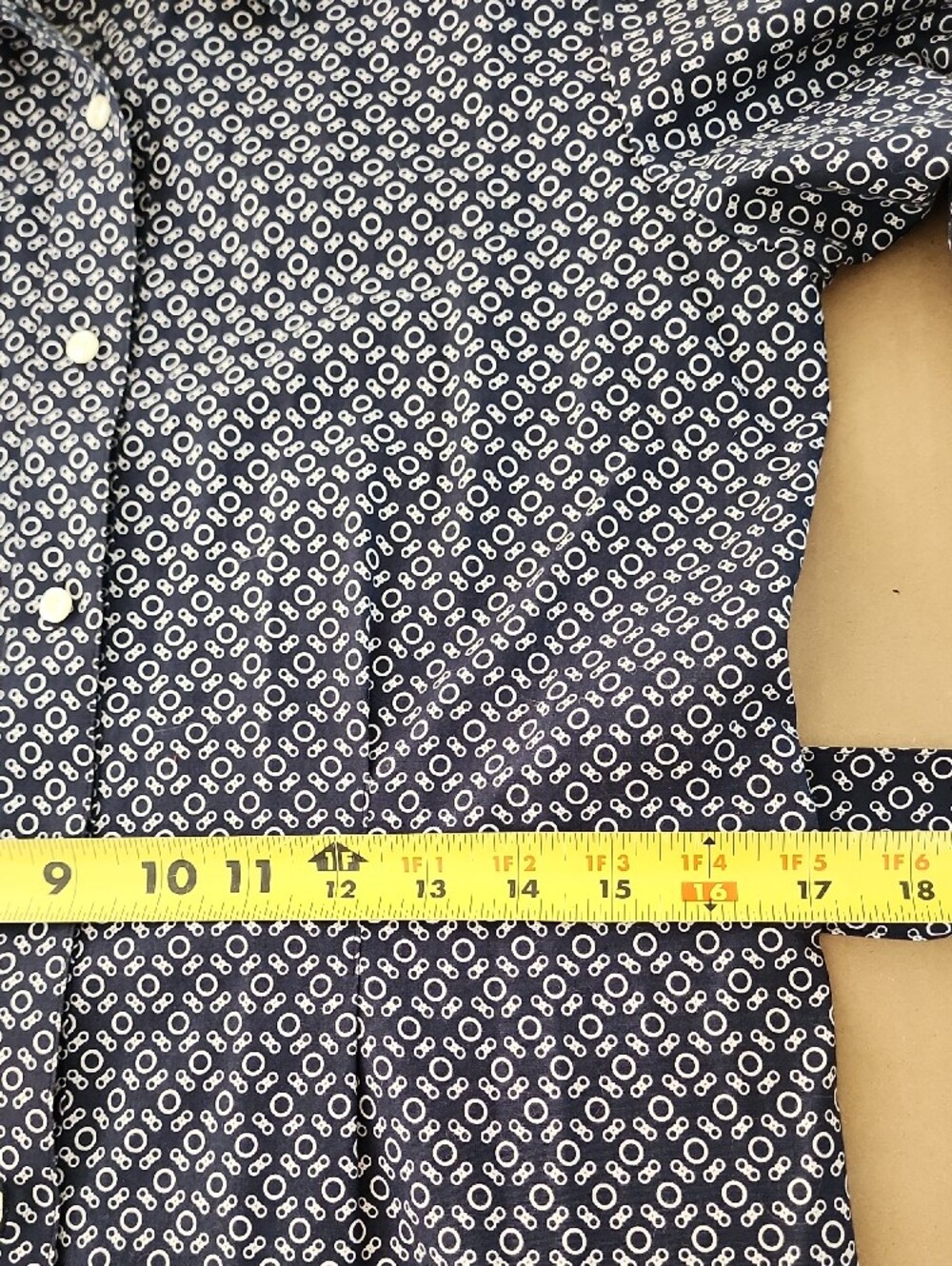 Brooks Brothers Navy Printed Long-Sleeve Shirt Dress - Picture 10 of 10